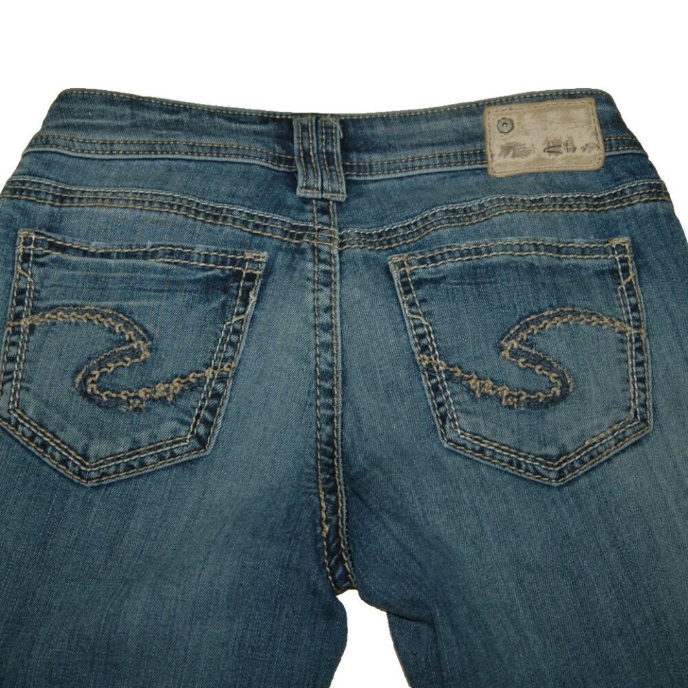 Silver Aiko Jeans 26x30 Bootcut Flare Denim Women - Picture 3 of 10